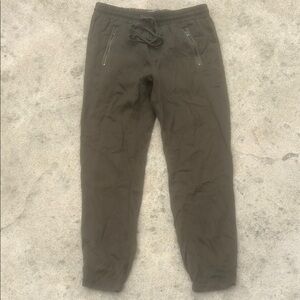 Michael Stars Olive Green Zipper Pocket Jogger Pants Women's Size S